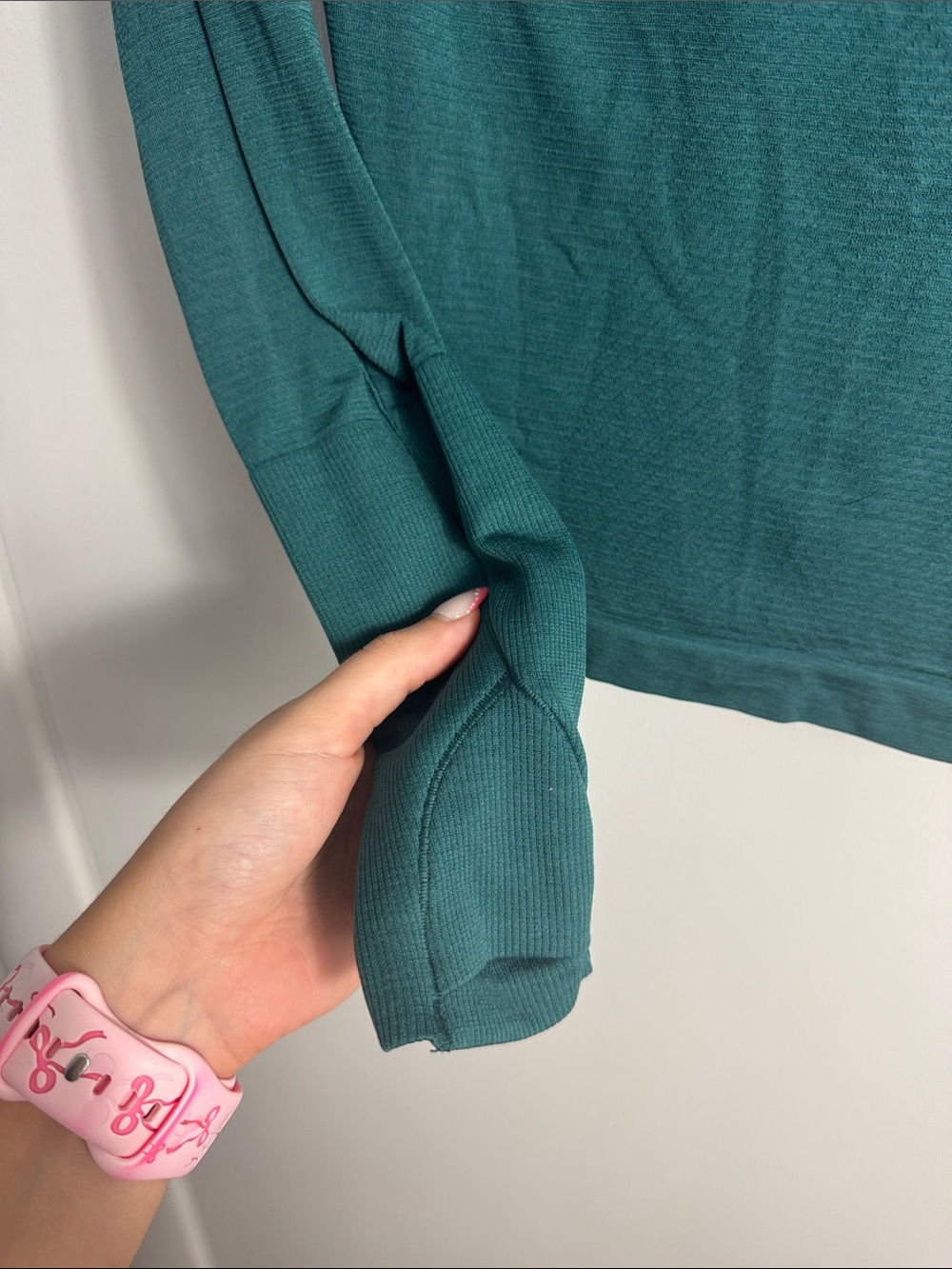 Lululemon Swiftly Tech Long Sleeve Race Length Storm Teal Size 4 - Picture 4 of 7